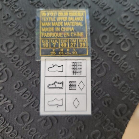 Y2K 2010 Skechers Cali Wedge Platform Black Sandals Women 10/40 Rhinestones NWOB - Picture 7 of 12